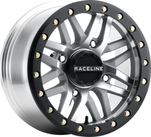 RACELINE WHEELS Wheel - Ryno - Beadlock - Front/Rear - Machined/with Black Ring - 15x10 - 4/137 - 5+2 A91MA-51037-00