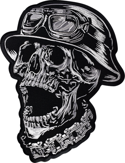 LETHAL THREAT FTW Helmet Skull Embroidered Patch - Large LT30245
