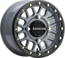 RACELINE WHEELS Wheel - Podium - Beadlock - Front/Rear - Stealth Gray - 14x7 - 4/156 - 5+2 (+10 mm) A93SG-47056+10