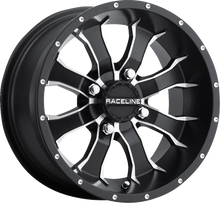 RACELINE WHEELS Wheel - Mamba - Front/Rear - Black/Machined - 15x7 - 4/156 - 4+3 A7757056-43