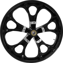 COASTAL MOTO Wheel - Largo 3D - Front - Dual Disc/with ABS - Black/Chrome - 21x3.5 3D-LGO213SB-ABST