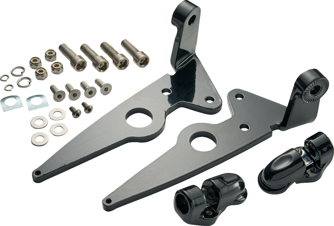 CIRO Highway Peg Mounts - Driver - Black - Indian 66201