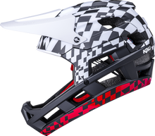 KALI DH Invader Helmet - LTD Glitch - Matte Black/White/Red - L-2XL 0211323217