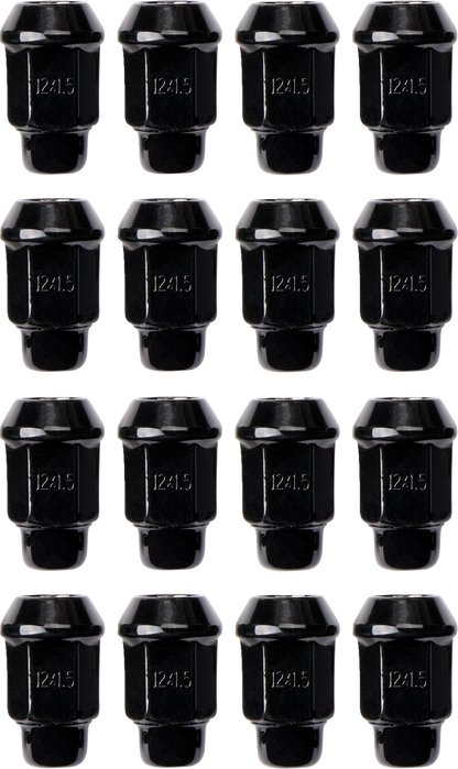 ITP Lug Nuts - 60° Tapered - Black - M12 x 1.50 - 16 Pack BLUG18BX