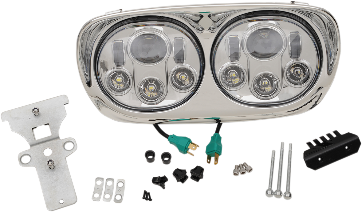 HEADWINDS 5.75" Headlight Assembly - '99-'13 FLTR - Chrome 8-9552-02CA