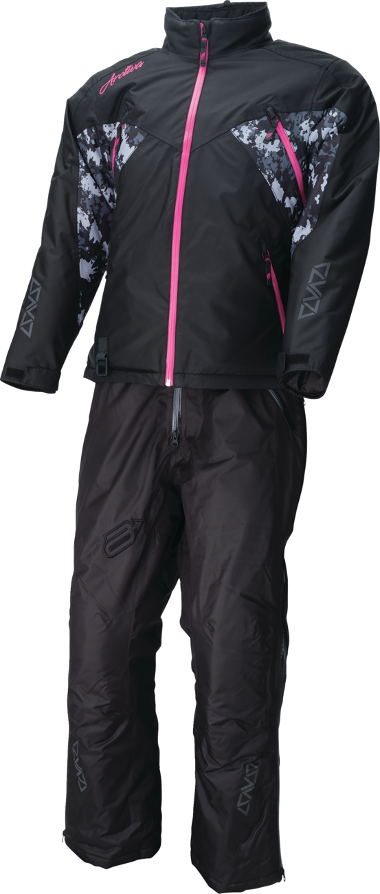 ARCTIVA Women's Pivot 7 Insulated Jacket - Black/Camo Gray/Pink - Medium 3121-0848