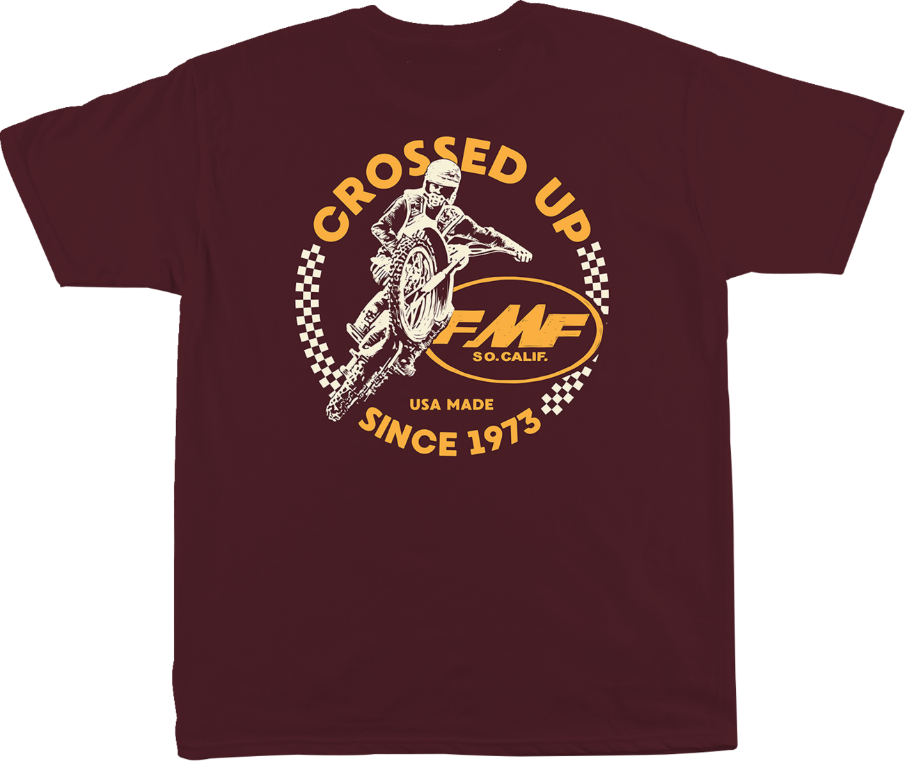 FMF Crossed Up T-Shirt - Maroon - Medium SP24118901MRNMD