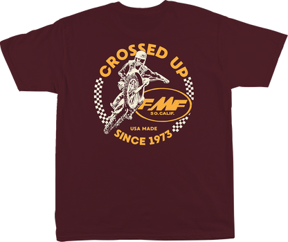 FMF Crossed Up T-Shirt - Maroon - Medium SP24118901MRNMD