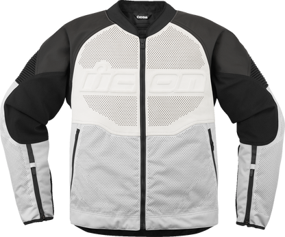 ICON Overlord3™ Leather Jacket - White - Large 2810-4120