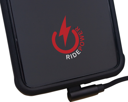 RIDEPOWER 90° Male USB to 90° Male USB-C Cable - Phone - Charger - 18" - Black RP90DGUSBUSBC18