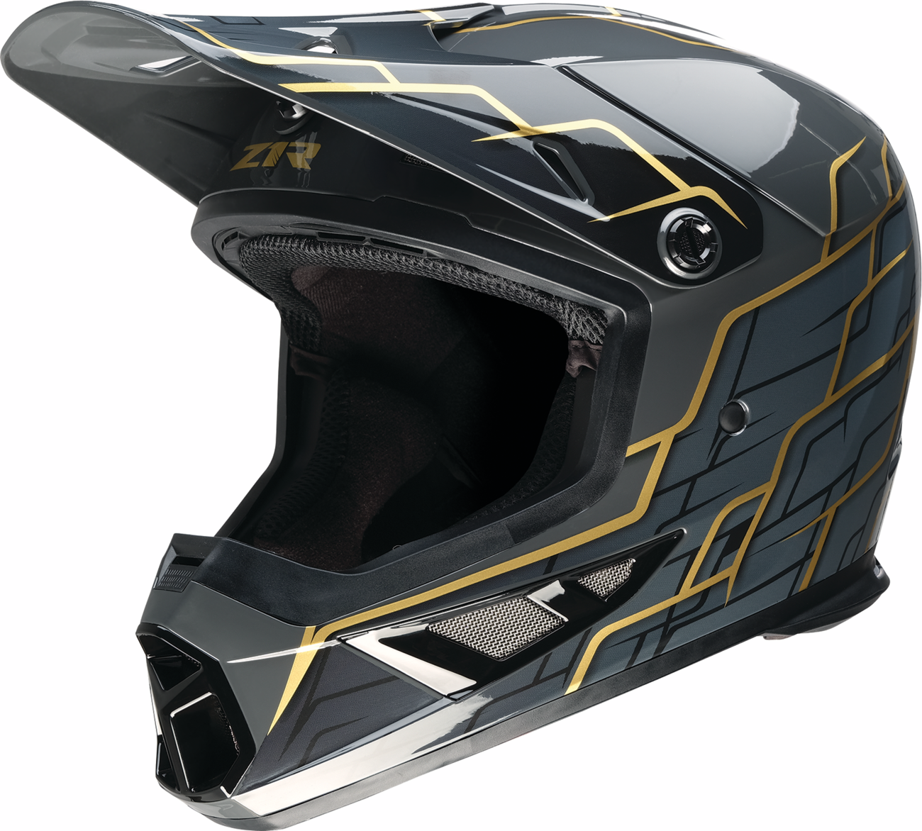 Z1R Rise 2.0 Helmet - Hyacinth - Black/Gold - XL 0110-8629