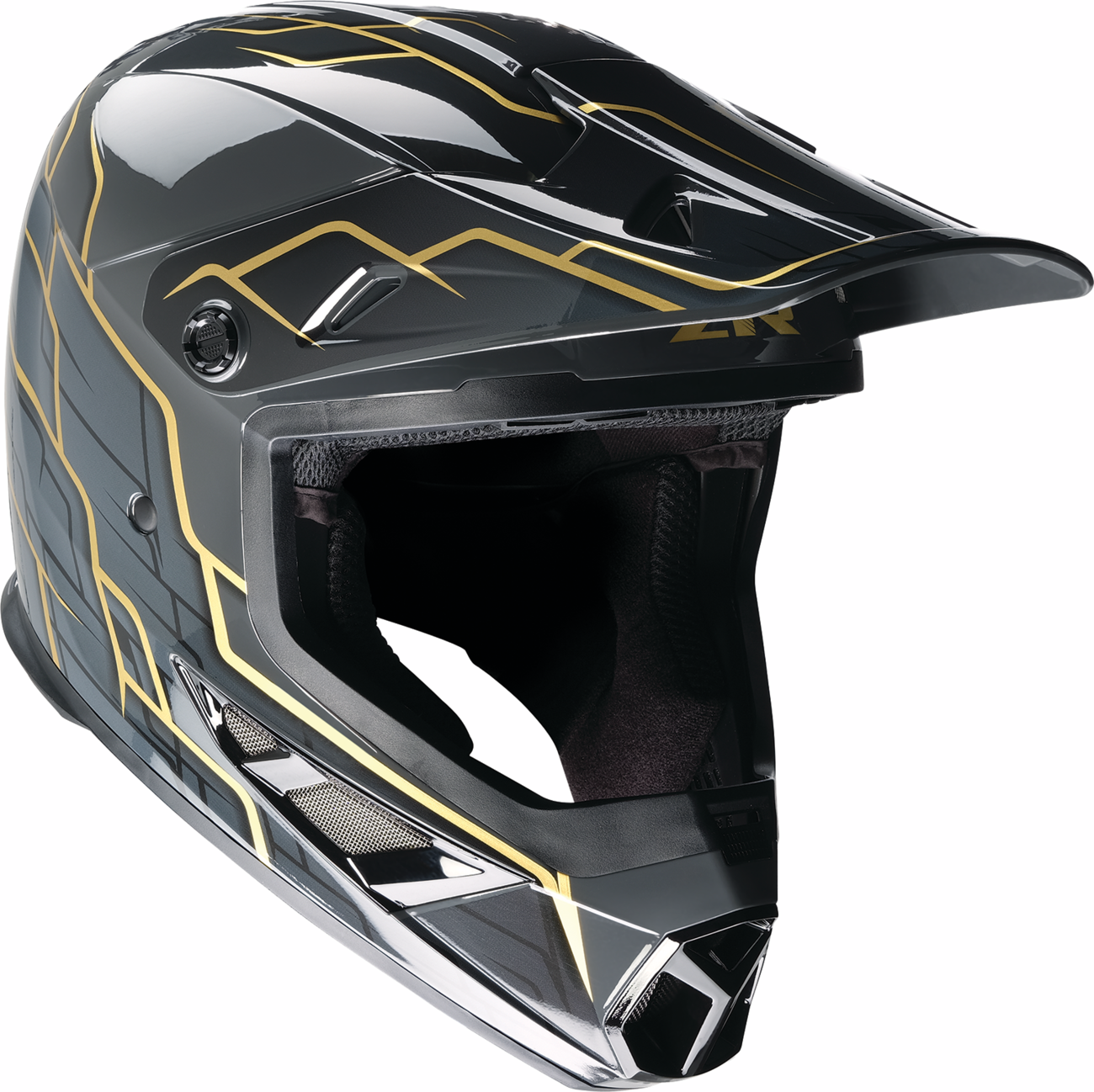 Z1R Rise 2.0 Helmet - Hyacinth - Black/Gold - Medium 0110-8627