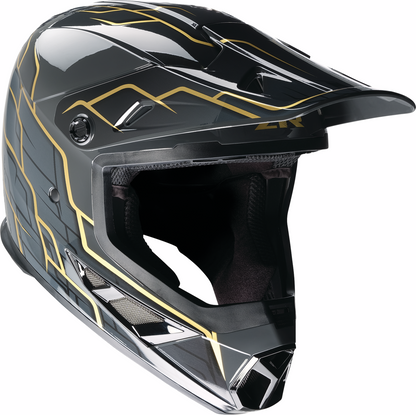 Z1R Rise 2.0 Helmet - Hyacinth - Black/Gold - Medium 0110-8627