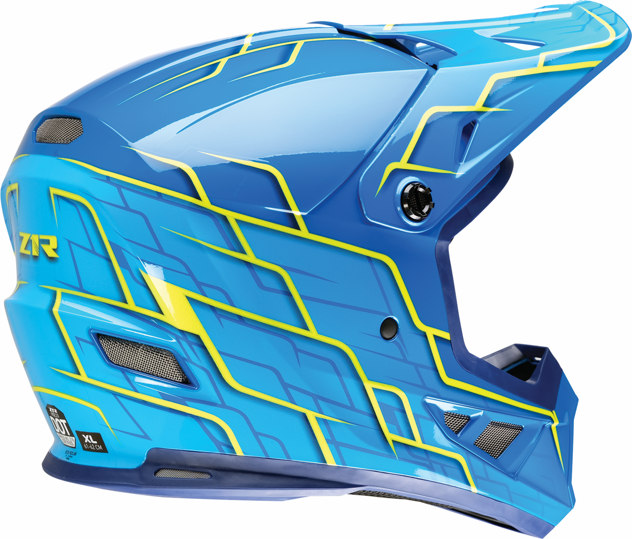 Z1R Rise 2.0 Helmet - Hyacinth - Teal/Yellow - 2XL 0110-8642