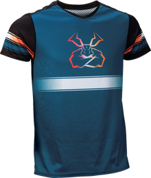 MOOSE OFFROAD Mountain Bike Short-Sleeve Jersey - Blue/Orange - XL 5020-0265