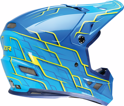 Z1R Rise 2.0 Helmet - Hyacinth - Teal/Yellow - XL 0110-8641