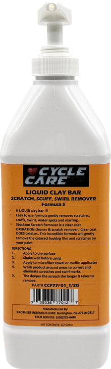 CYCLE CARE FORMULAS Formula S Scratch Remover - Bag in Box - 1/2 U.S. gal. CCF77P01_1/2G