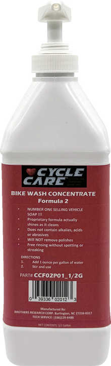 CYCLE CARE FORMULAS Formula 2 Bike Wash - Bag in Box - 1/2 U.S. gal. CCF02P01_1/2G