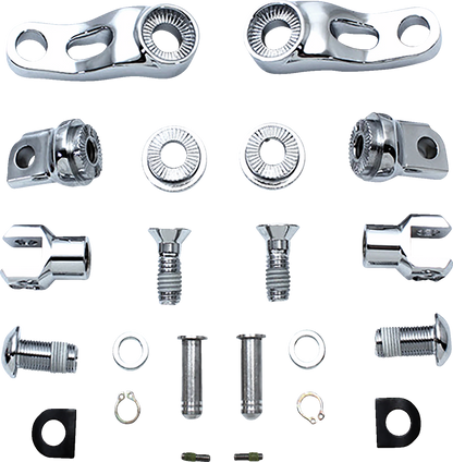 DRAG SPECIALTIES Passenger Peg Mount - Adjustable - Chrome 63190