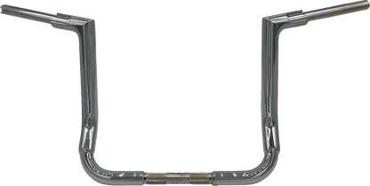 FAT BAGGERS INC. 1-1/2" EZ Install Flat Top Handlebar - 14" - Chrome 645014