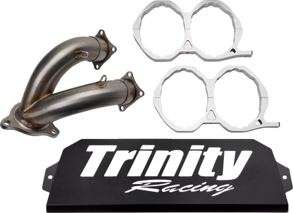 TRINITY RACING Stainless Steel Slip-On Muffler TR-4173S-SS