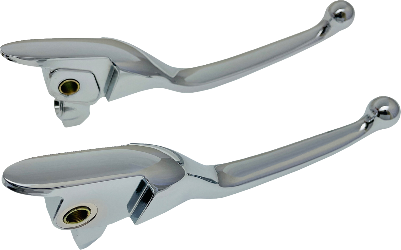DRAG SPECIALTIES Narrow Lever Set - Chrome H07-0595N