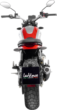 LEOVINCE LV-10 Slip-On Muffler - Black - Stainless Steel 15266B
