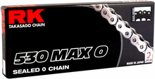 RK 530 Max O - Drive Chain - 130 Links - Black/Chrome 530MAXO-130-BC