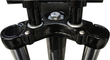 LA CHOPPERS Flush-Mount Fork Cap - 39 mm - Gloss Black Powder Coat LA-7504-39B
