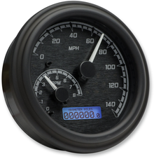 DAKOTA DIGITAL MVX Series Fatbob Analog/Digital Gauge System - Black/Gray/Black MVX-2004-KG-K
