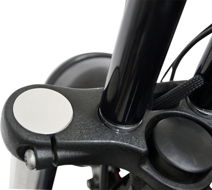 LA CHOPPERS Flush-Mount Fork Cap - 49 mm - Polished LA-7504-49
