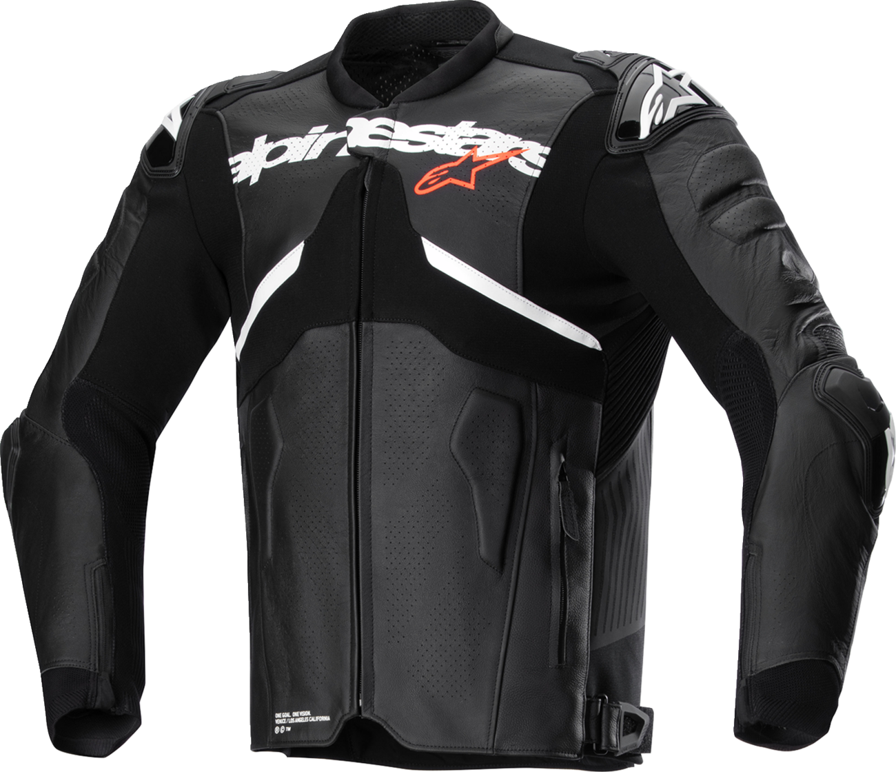 ALPINESTARS Atem v5 Leather Jacket - Black/White - US 48 / EU 58 3106524-12-58