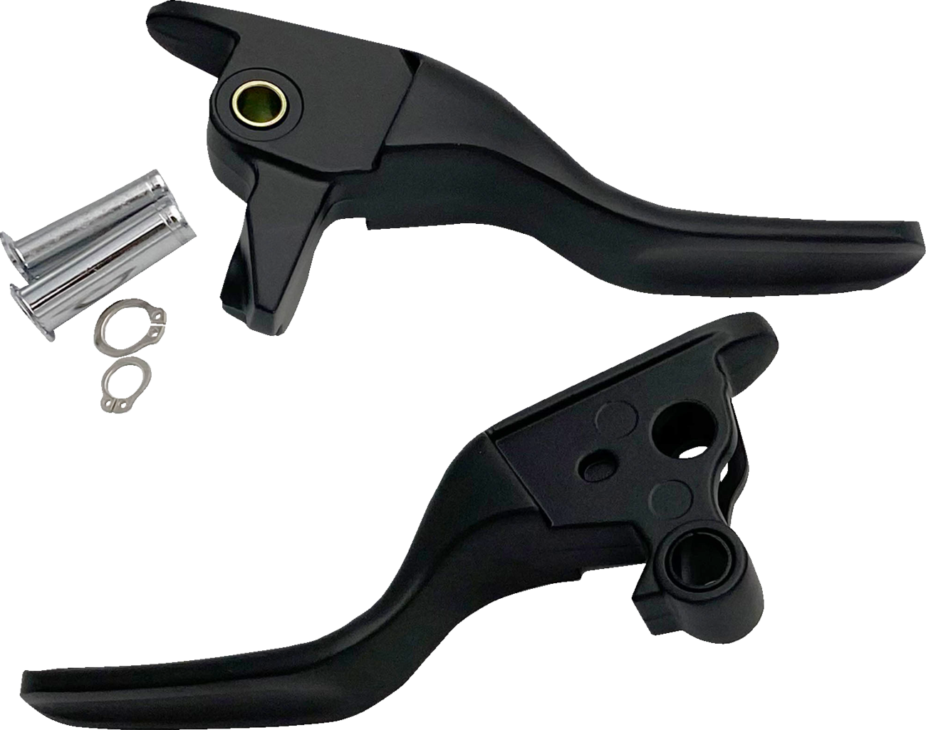 DRAG SPECIALTIES Short Lever Set - Black H07-0585SMB