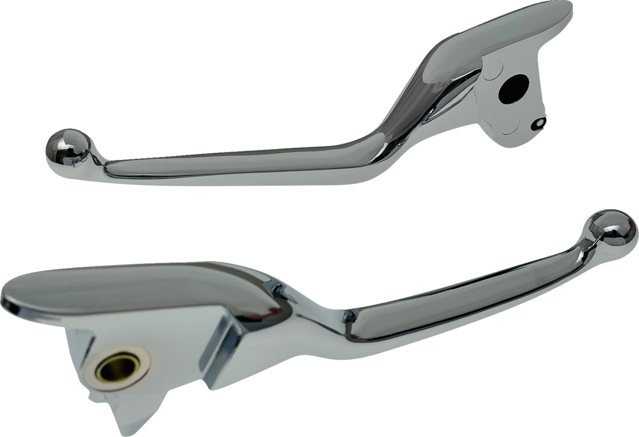 DRAG SPECIALTIES Narrow Lever Set - Chrome H07-0591N