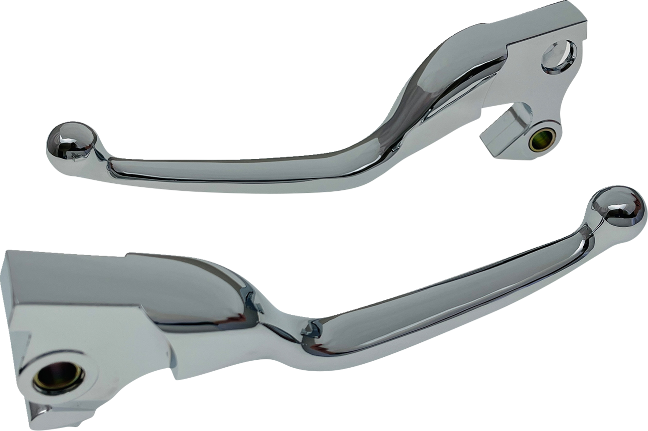 DRAG SPECIALTIES Narrow Lever Set - Chrome H07-0592N