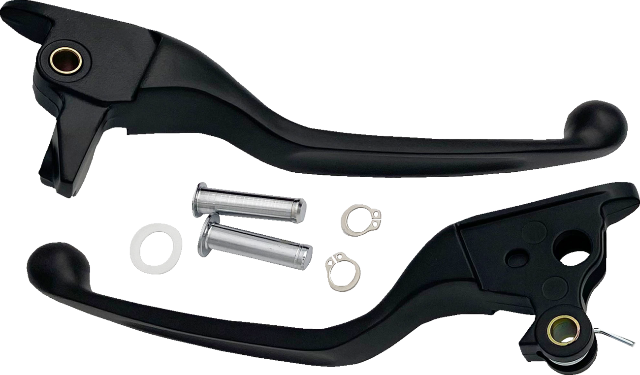 DRAG SPECIALTIES Narrow Lever Set - Black H07-0730NMB