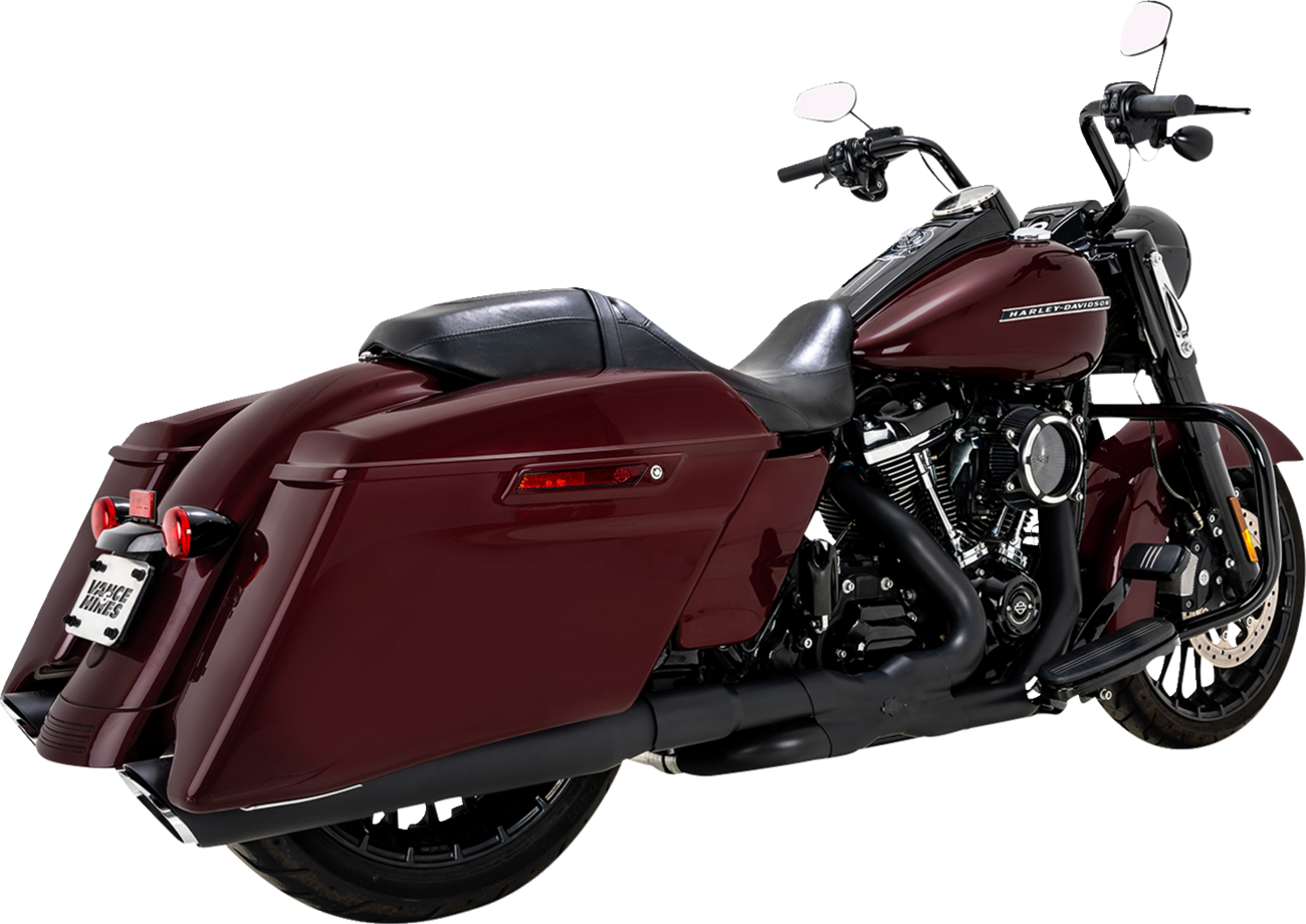 VANCE & HINES Twin Slash Slip-On Muffler - Black 46672