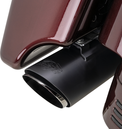 VANCE & HINES Twin Slash Slip-On Muffler - Black 46672