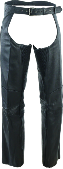 Kuryakyn Leather By River Road Longhaul Leather Chaps Black - 2XL