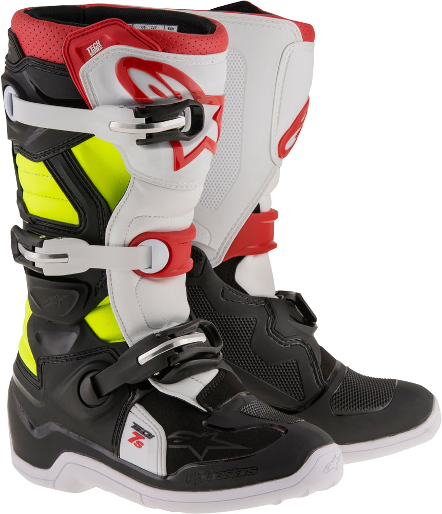 Tech 7s Boots Black/Red/Yellow Sz 06