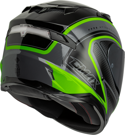 Ff 98 Aftershock Helmet Grey/Neon Green Xs