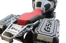 TechSpec Pannier Lid Guards for the BMW R 1200 / 1250 GS Adventure (GSA) (14-24) Combo Pkg, Right, Left and Tail Set - Gray / Black