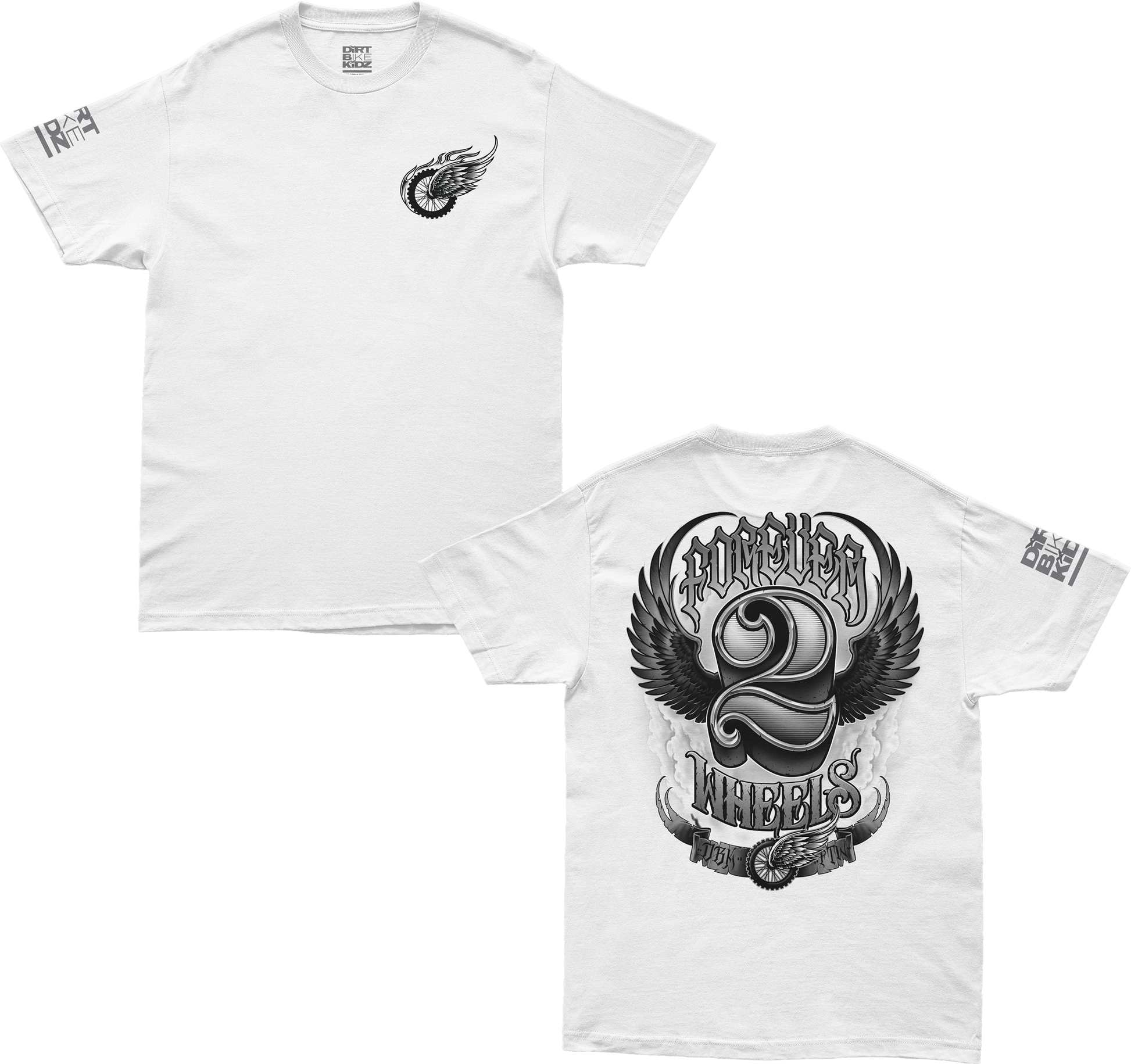 Two Wheels Tee White Xl