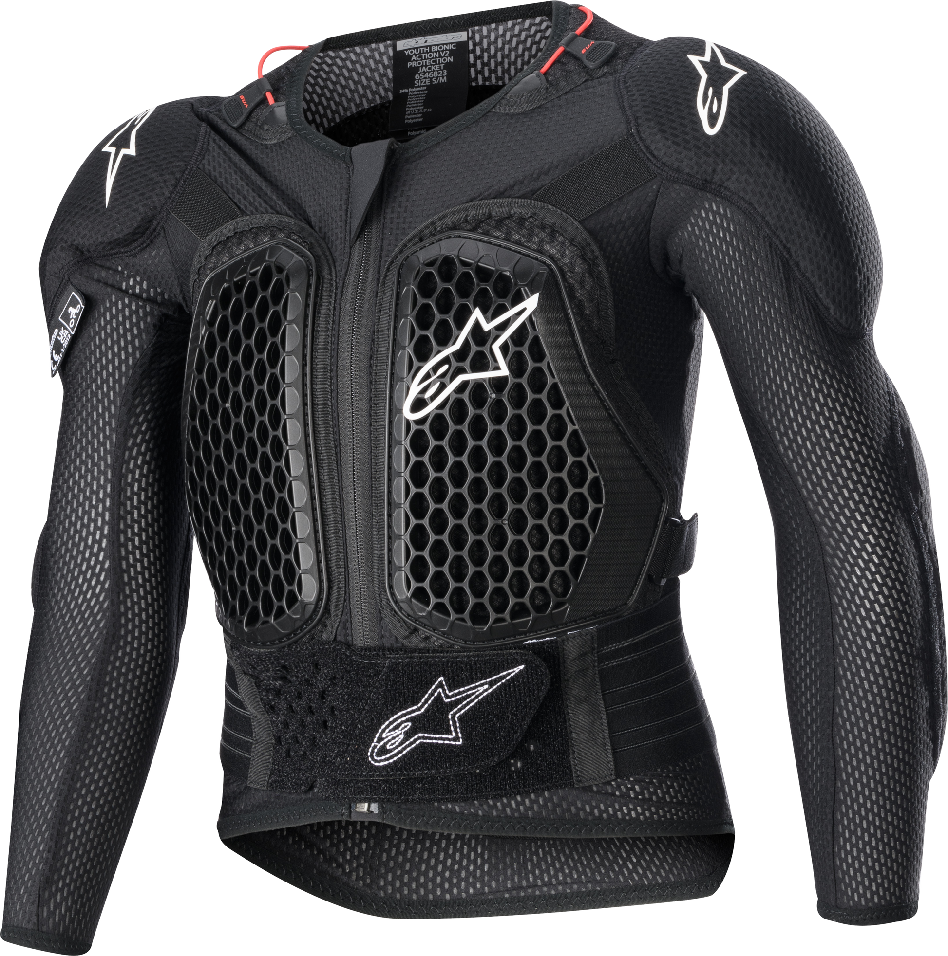Youth Bionic Action V2 Protection Jacket Black Lg/Xl