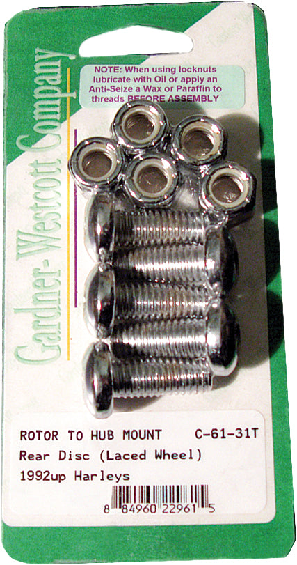 Rear Brake Rotor Torx Torx Buttonhead 92 Up Laced