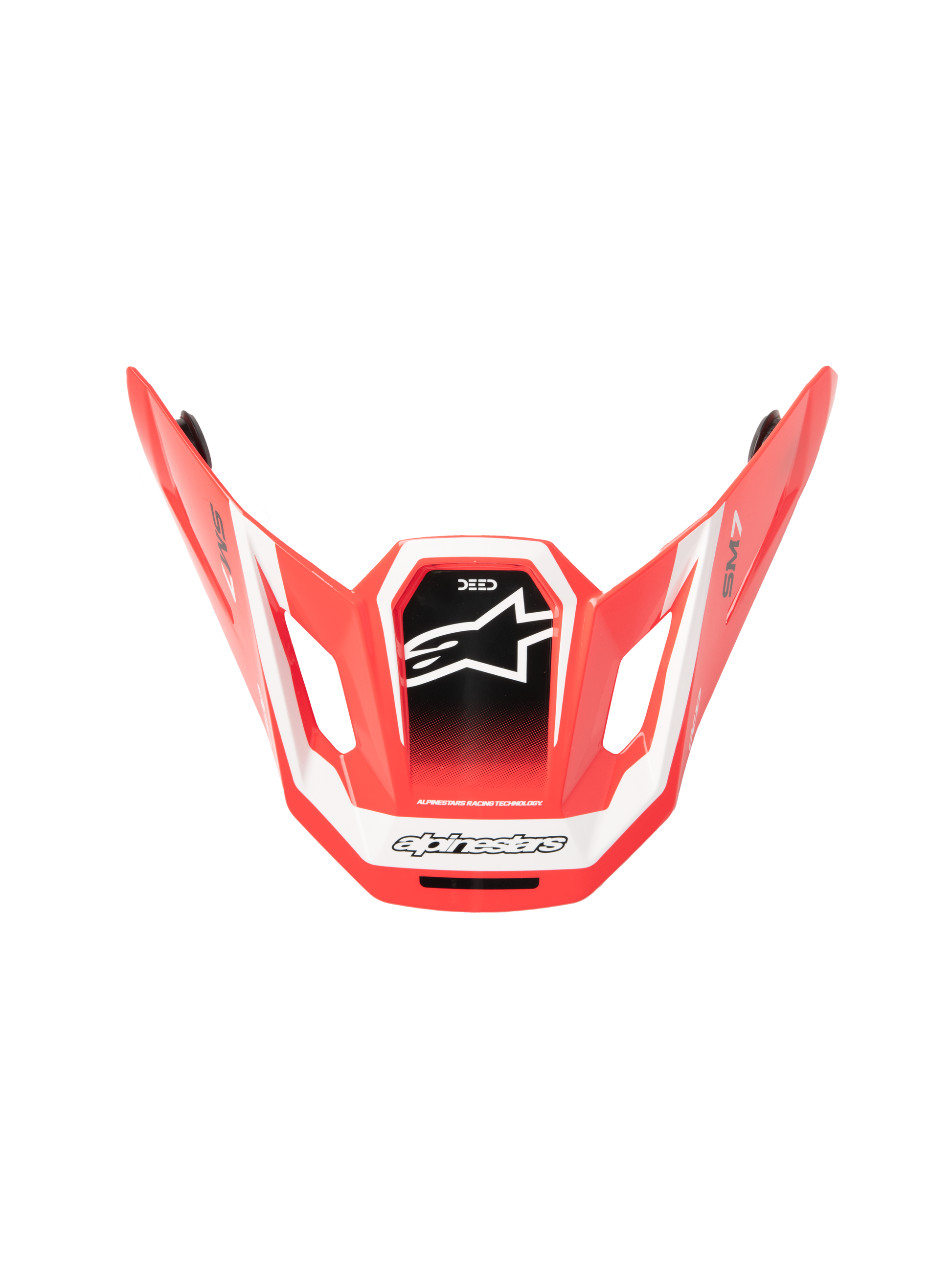 Sm7 Deed Visor Ece06 Red/Black/White Glossy
