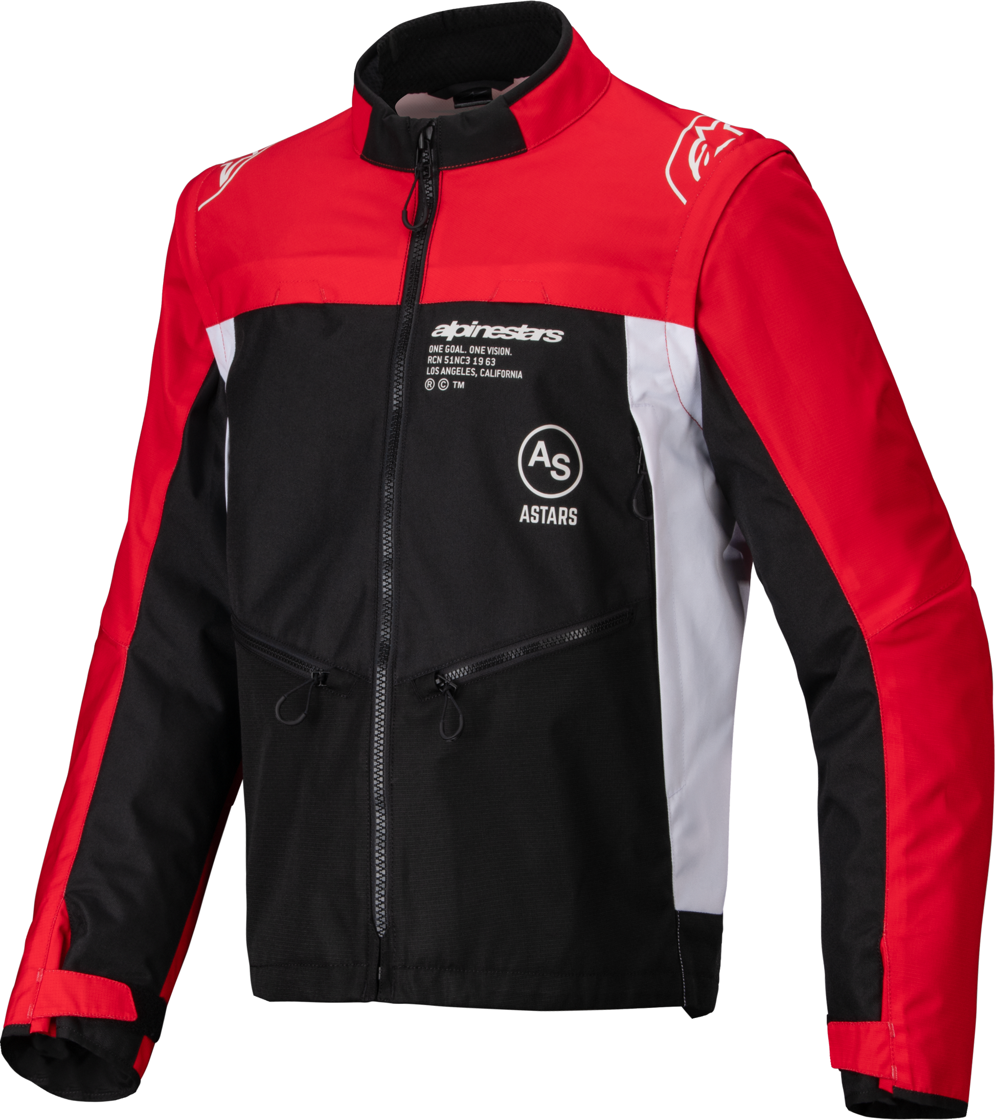 Pro Dura Jacket Black/Bright Red/White Md