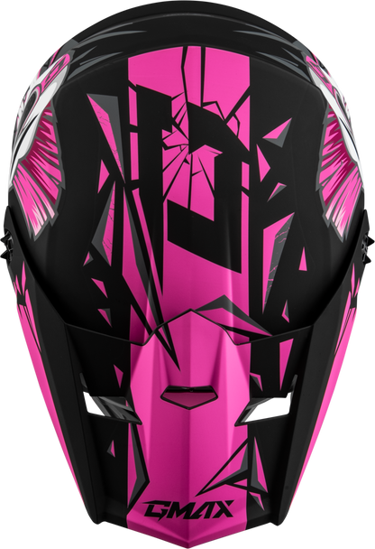 Youth Mx 46y Unstable Helmet Matte Black/Pink Ys