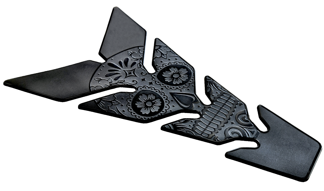 Ultra Thin Tank Pad Skull Black