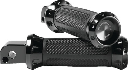 Performance Machine Footpegs Overdrive Passenger - Black Ano